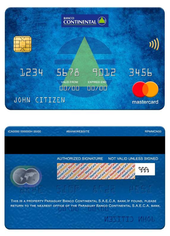 Paraguay Banco Continental S.A.E.C.A. bank mastercard